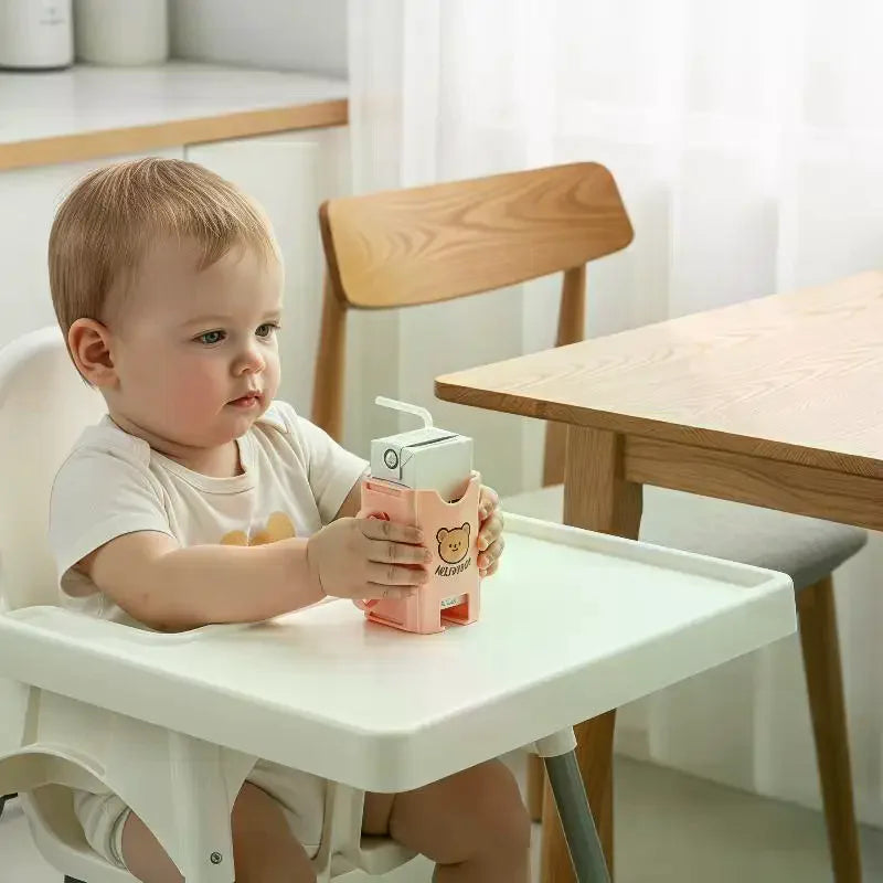 Anti-squeeze Cup Holder Adjustable Milk Juice Box Portable Drink Home Qme