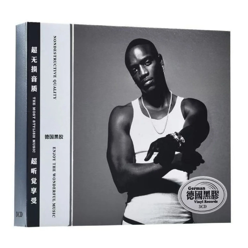 Classic European R&B Ballad Compilation Album, Black White Retro Male Portrait Cover German Vinyl Sound Quality 3CD Collectible Qme POP CD