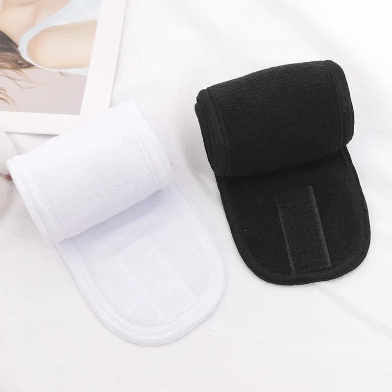 Women Spa Wide Hairband Adjustable Head Band Yoga Bath Shower Makeup Qme