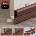 Door Draft Stopper Under Seal Strip Windproof Soundproof Weatherstrip Qme S-2.8cmx1m-Brown