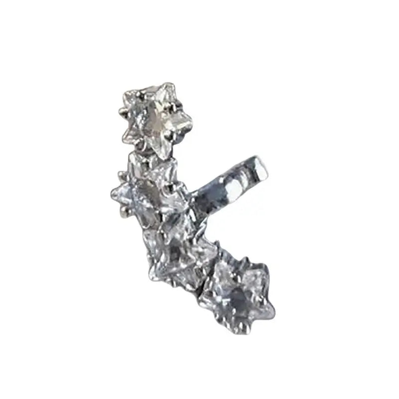 Little Star Earphone Clip Rhinestone Buckle Bluetooth Headset Holder Qme