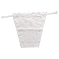 Flower Strapless Insert Wrapped Chest Double Layer Mesh Lace Qme white One Size