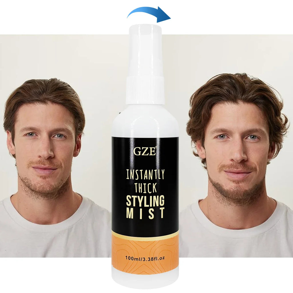 GZE Instantly Thick Styling Mist - Volumizing Hair Spray for Fine Hair - Texturizing Spray for Bigger, Fuller Hair - Light Hold Qme