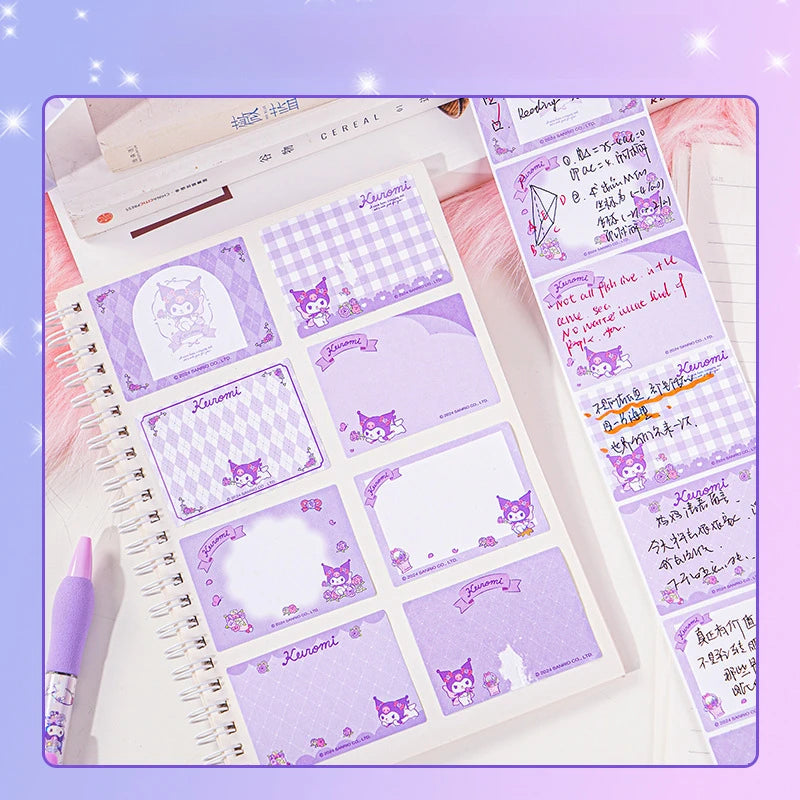 Hello Kitty Kuromi Pull-out Sticky Notes Cute Mistake-tracking Qme