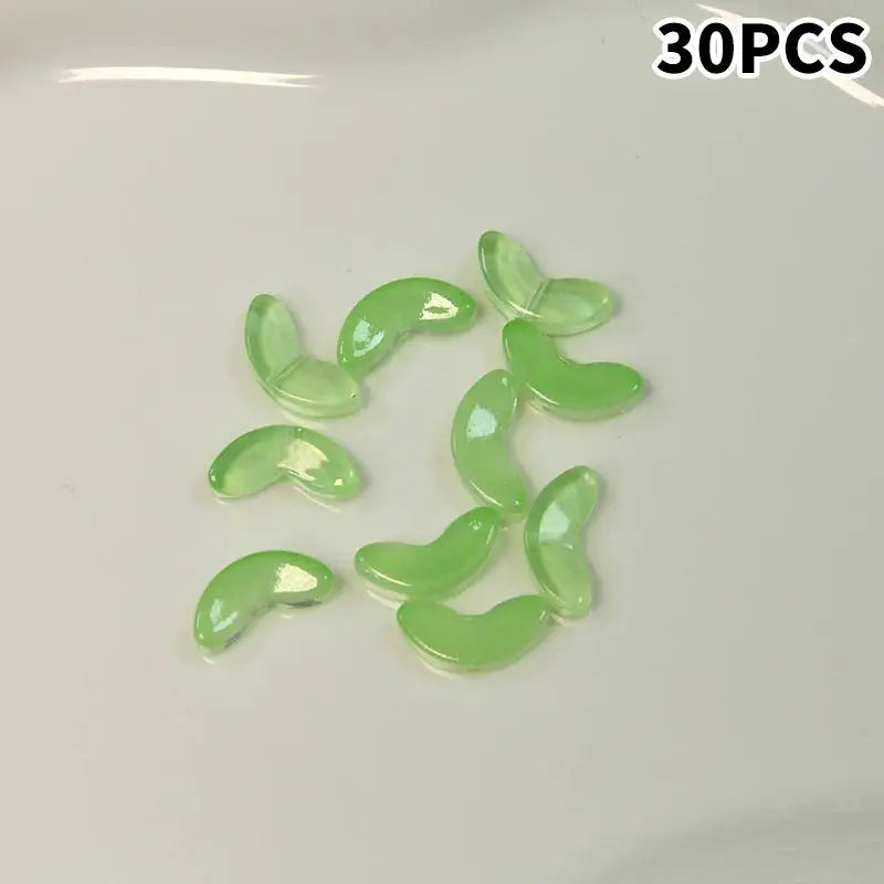 DIY Lampwork Beads 30Pcs Multicolor Glass Flower Beads for Jewelry Making Handmade Accessories Supplies Qme A19