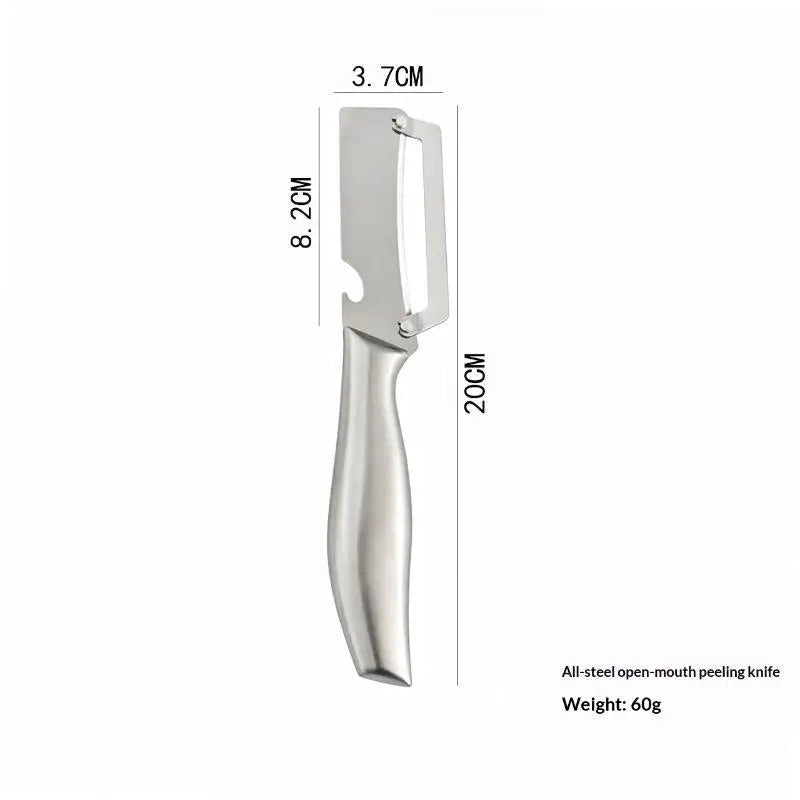 Multi-function Vegetable Peeler Kitchen Stainless Steel Handle Bottle Qme D