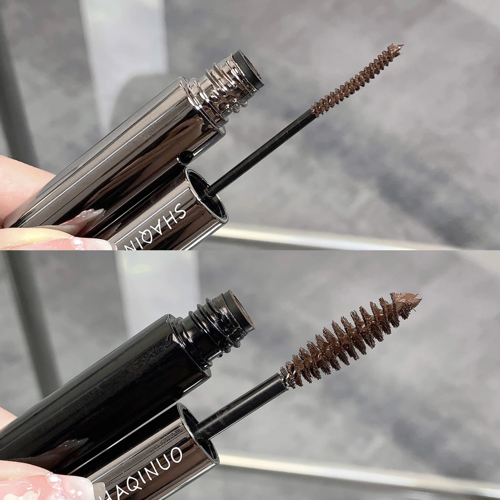 SHAQINUO 1 Volume Length Waterproof Mascara Long Lasting Dual-ended Qme