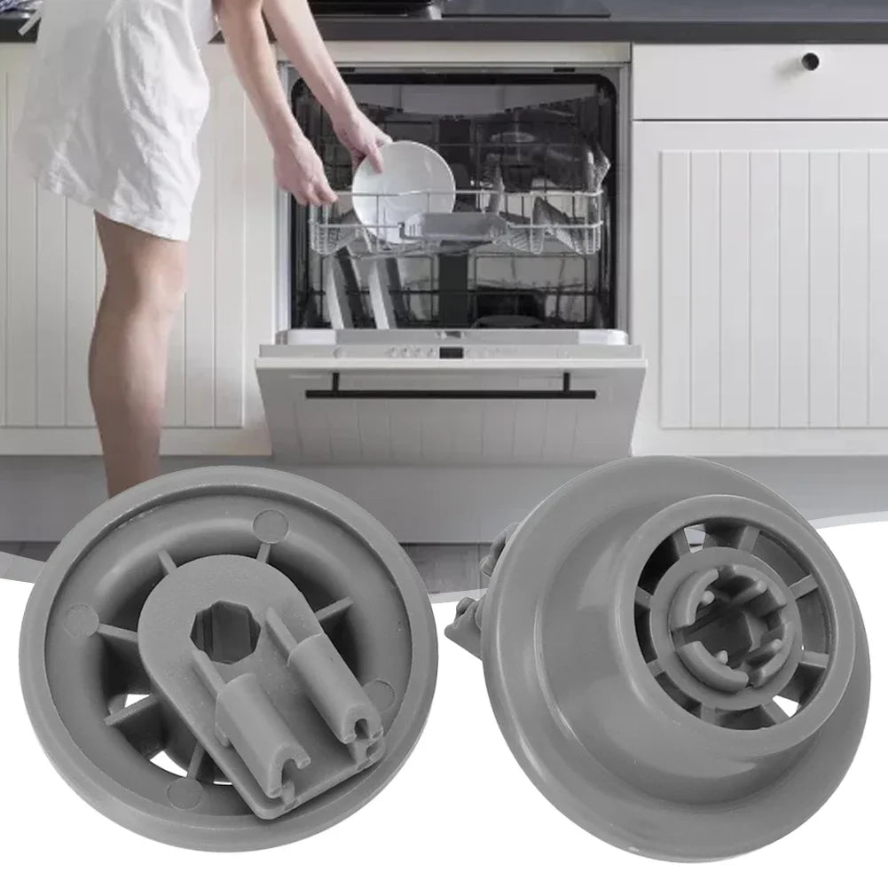 4Pcs Lower Basket Wheels For Bosch For Siemens 611475 165314 00611475 Household Dishwasher Replacement Parts New Qme