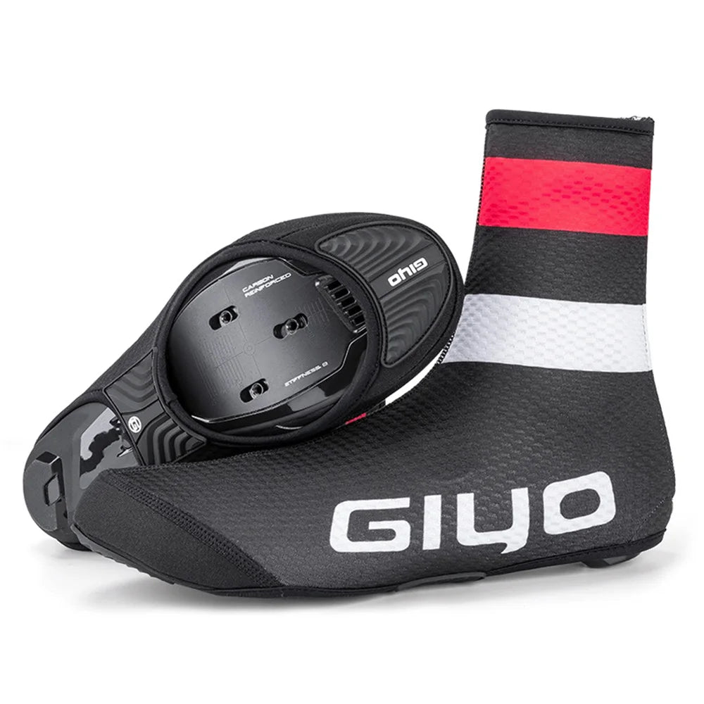 Cycling Shoe Covers Winter Warm Bike Shoes Covers with Windproof Shell & Polar Fleece Lining MTB Road Bicycle Overshoes Qme