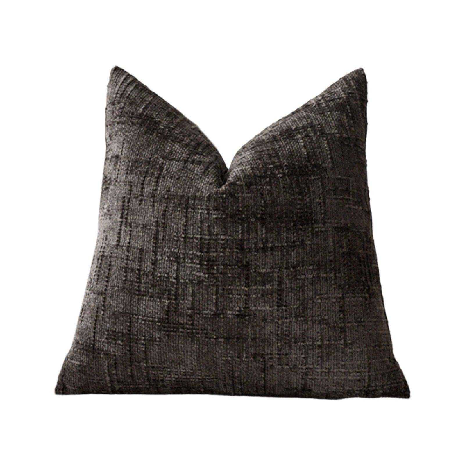 Vintage Solid Color Square Chenille Pillow Covers Texture Home Resturant Decorative Cushion Cases Skin-friendly Bed Supplies Qme Coffee One Size