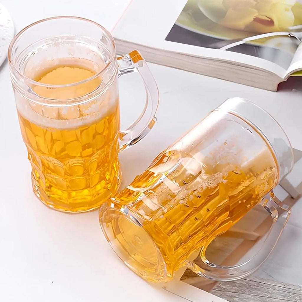 Beer Mug Cup Double Layer Funny Fake Dishwasher Safe Party Fun Prank Qme
