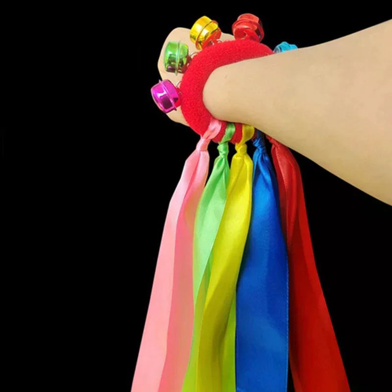 Children's Wrist Ribbon Team Sports Pompom Cheerleading Big Match Pom Qme