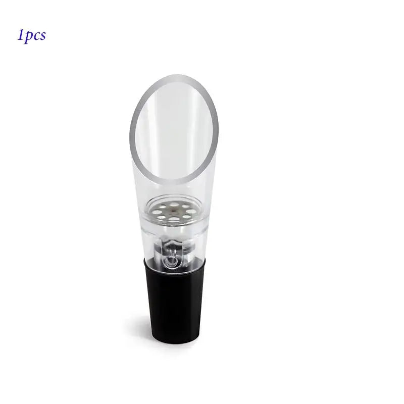 1/2/5/10/12pcsWine Aerator Pourer Decanter Liquor Bottles Stopper Spout Premium Crystal Wine Pourers Bar Assessor Wine Lovers Qme 1pcs