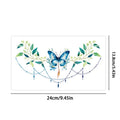 Large-size body art temporary tattoo, sexy chest, colorful flower and butterfly stickers, waterproof fake tattoo to cover scars. Qme BC-069