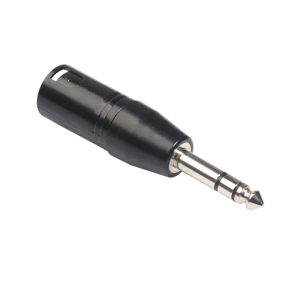 6.35mm Mono Male To XLR 3 Pin Female/Male Audio Plug Converter Adapter Connector for Headphone Microphone Power Amplifier Guitar Qme