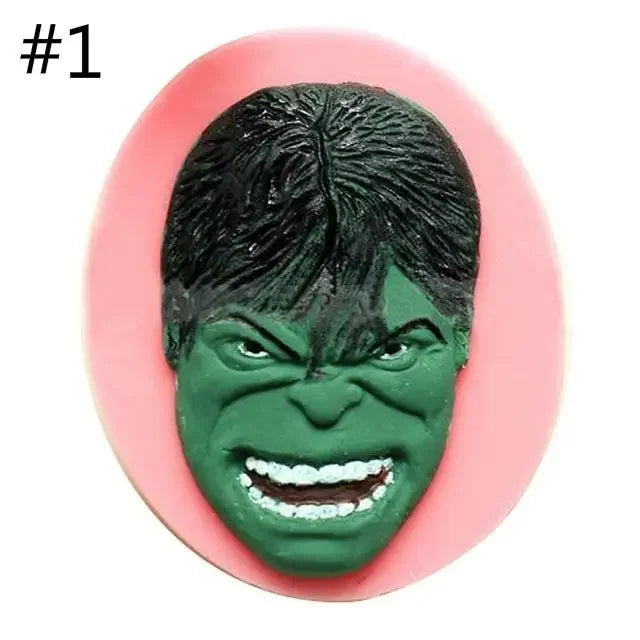 New 1pcs 3D Anime Silicone Molds Sugarcraft Fondant Chocolate Mold Face Silicone Cake Mold Cake Decorating Tools Qme 1