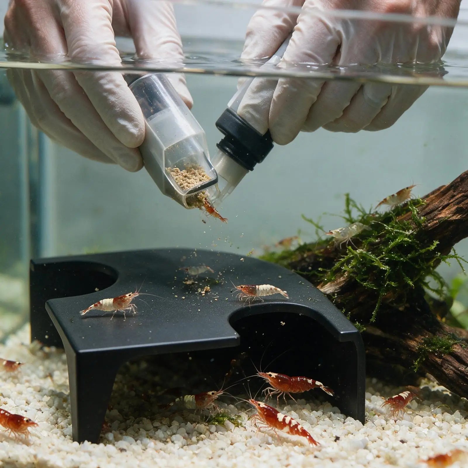 Aquarium Cave Landscaping Double-Opening Non-Slip Habitat 2-Piece Fish Tank Resting Spot Caves For Tank Betta Catfish Clown Crab Qme