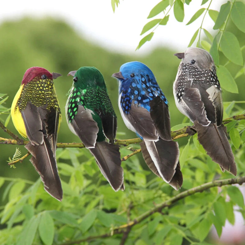 1Pcs 3D Fake Craft Birds Artificial Foam Feathers Birds Home Garden Wedding Birthday Party Home Decor Fake Sparrow Qme