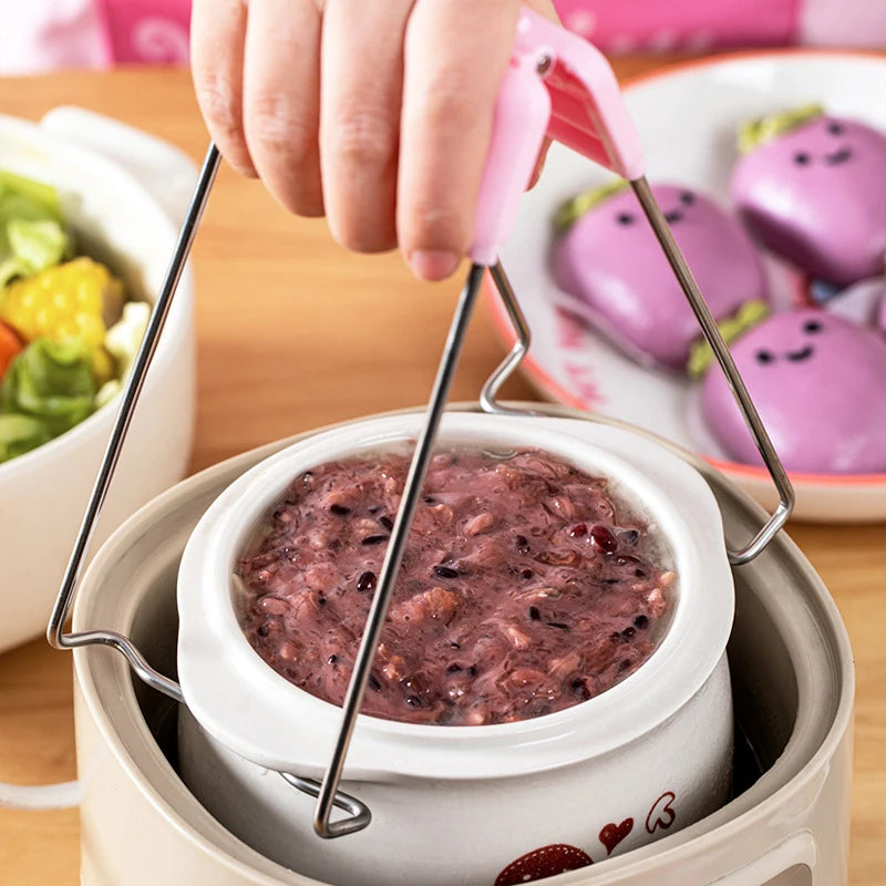 Hello Kitty Kuromi Heat-resistant Tongs Multifunctional Non-slip Bowl Qme