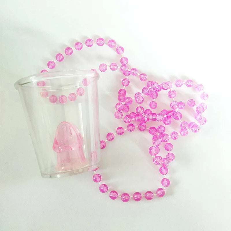 ^Bride To Be Cup Plastic Shot Glasses Necklace Bachelorette Party Supplies Wedding Bridal Shower Hen Night Decorations Qme