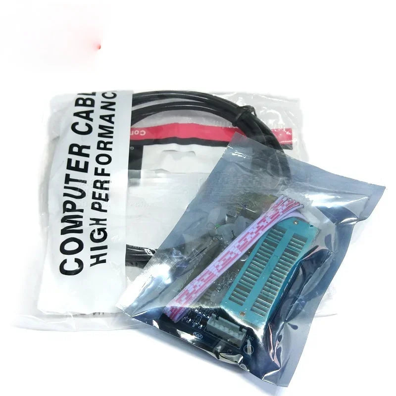 PIC K150 Single Chip Microcomputer Programmer Programmer Downloader with Shielding and Anti-drying Magnetic Ring Qme