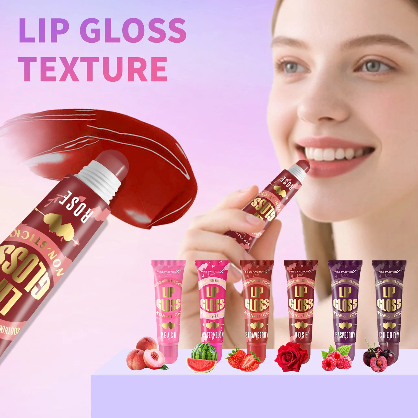 6-piece Moisturizing Lip Oil Set - Long Lasting Gloss Effect, Portable Travel Kit, Thanksgiving and Christmas Gift Qme