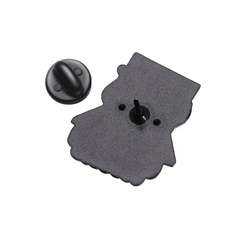 Cartoon Black Cat Brooch Enamel Pins Creative THINK BEFORE YOU CLICK Lapel Backpack Badges WORKING FROM HOME Jewelry Wholesale Qme