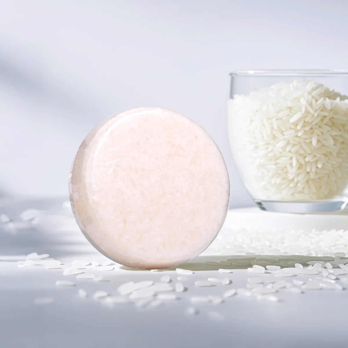 Solid Rice Water Wash Hair Soap Essence Oil Control Anti Dandruff Qme