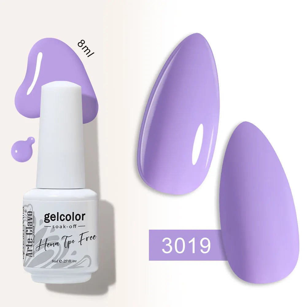 Arte Clavo Semi-permanent Gel Nail Varnish 180 Colors Semipermanent