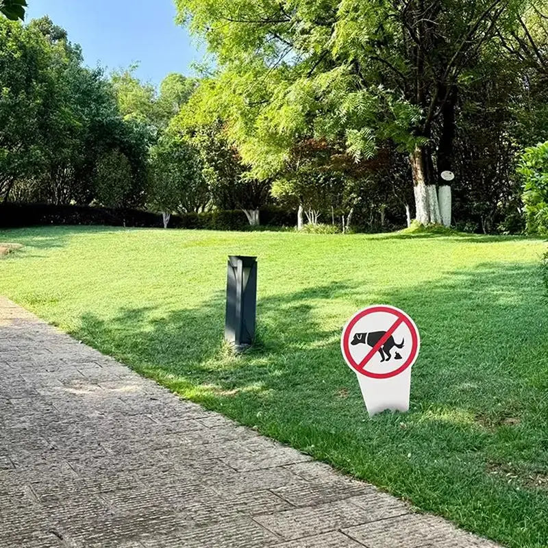 Outdoor Waterproof Warning Pet Owners Prevent Pollution No Dog Poop Qme