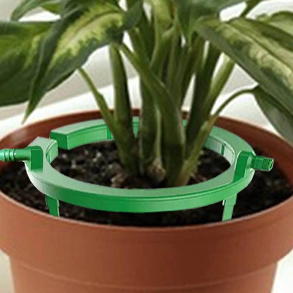 Tree Watering Ring Irrigation Halo Plant Hydration Emitters for Outdoor Lawn Garden Balcony Patio Courtyard Indoor Corridor Qme