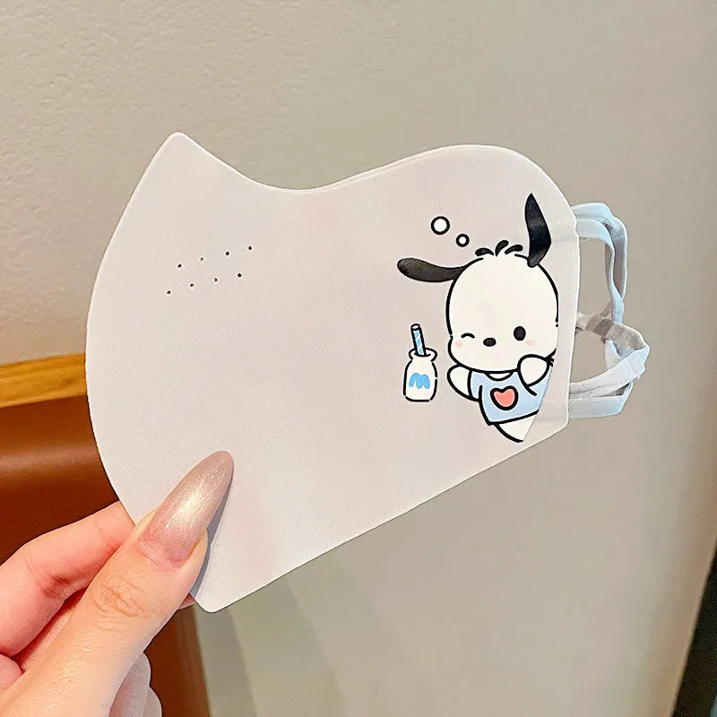 Kuromi Summer Sun Protection Face Mask UV-Protective Full-face
