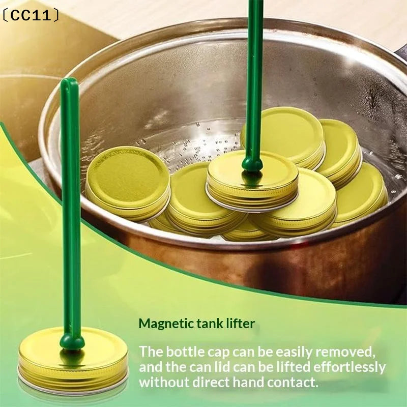 Magnetic Jar Lid Lifter Bubble Popper Measuring Marks Home Canning Qme