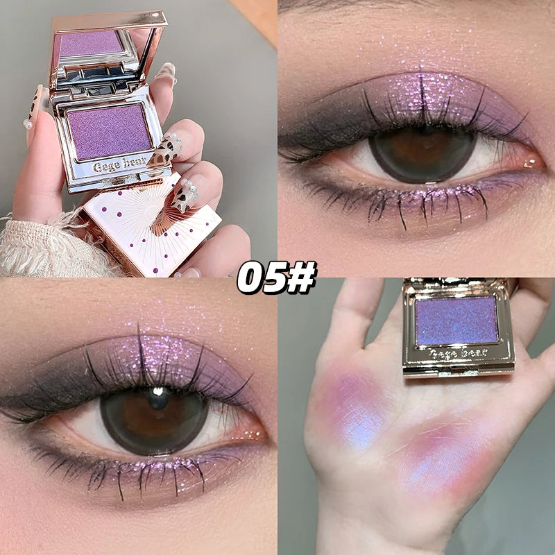 Gege Bear Shimmering Single Eyeshadow Palette Ultra Pigmented Qme GX2066-5
