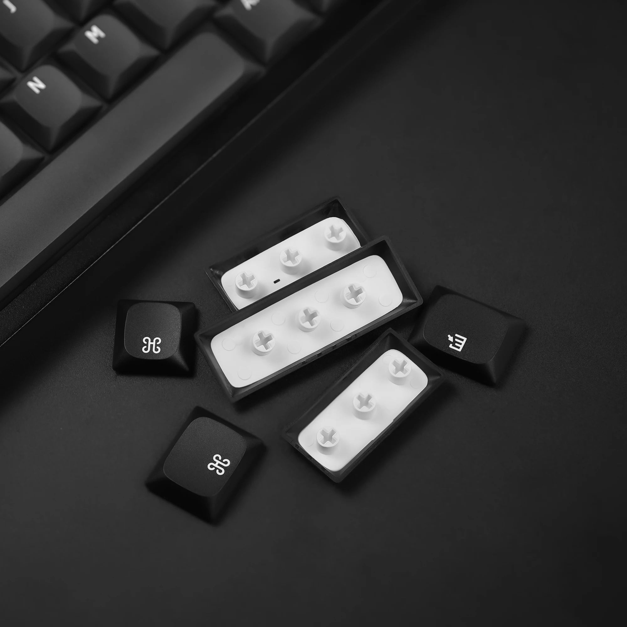 Chosfox Low Profile PBT MX Keycaps for Kailh 1353 Low Profile Switch Mechanical Keyboard Ultra Thin Keycaps Qme