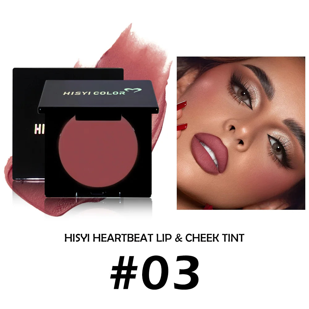 Lip Cheek Matte Mud Tint Multi-look Soft Velvet Finish Easy Blend Qme Deep Red