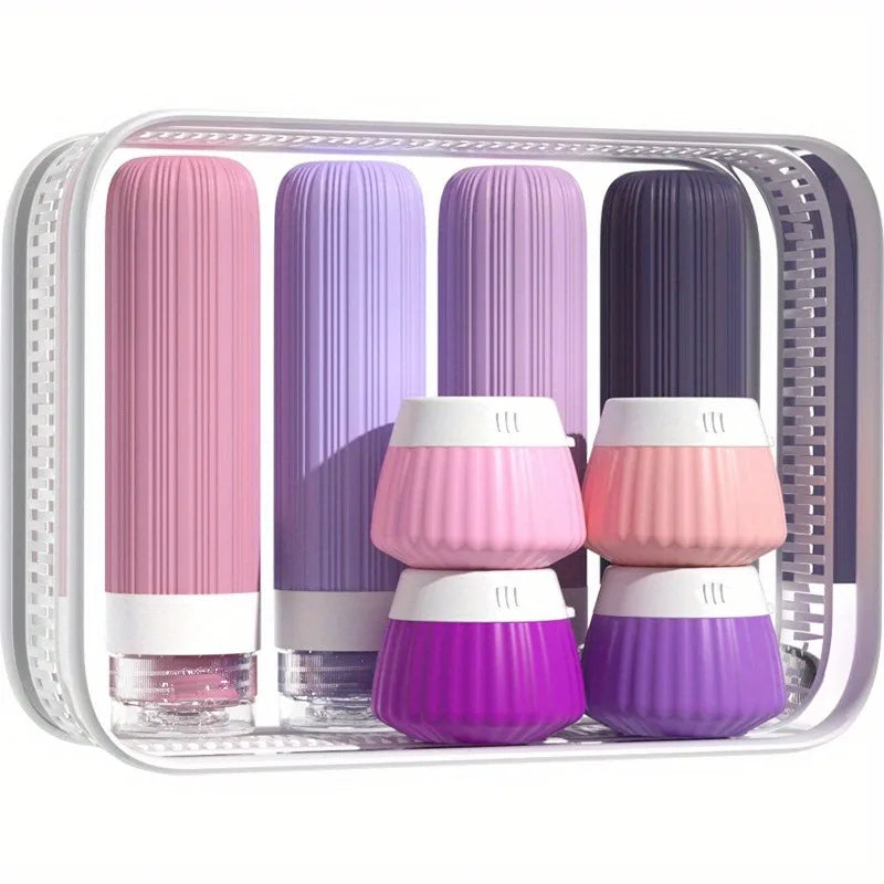 Toiletry Travel Bottle Portable Silicone Toiletries Containers Qme