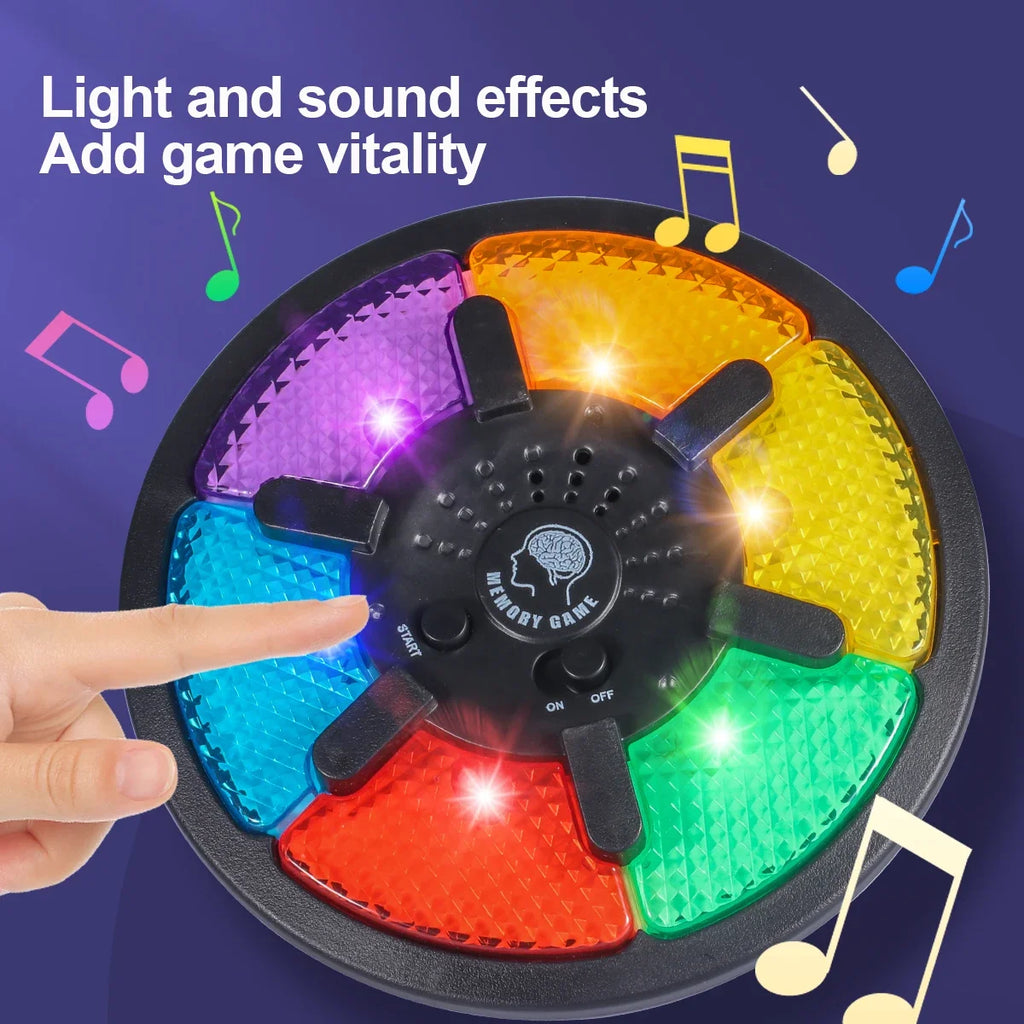 Memory Game Machine Handheld Electronic Memory Game with Light and Sound Puzzle Creative Interactive Game Toy Memory Training Qme