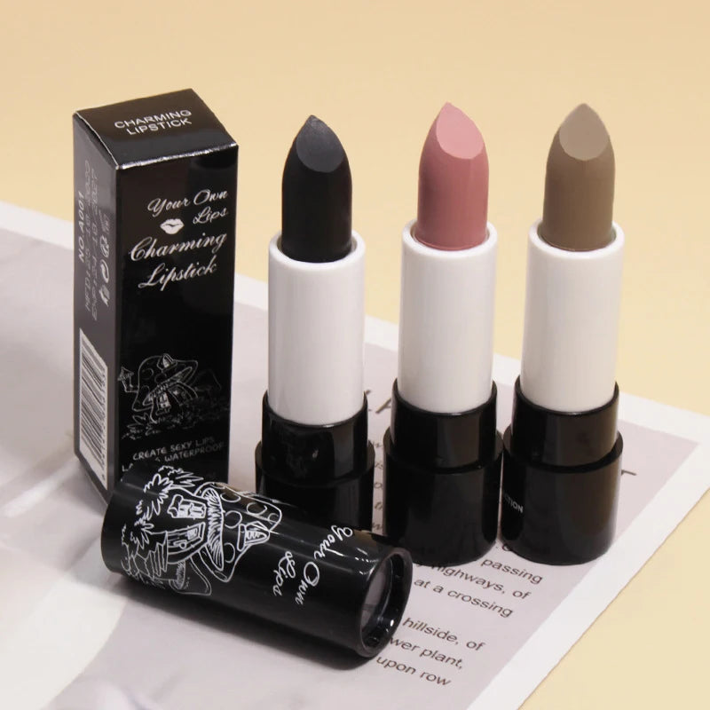 Matte Lipstick Vibrant Colors Waterproof Sweat Resistant Non Stick Qme