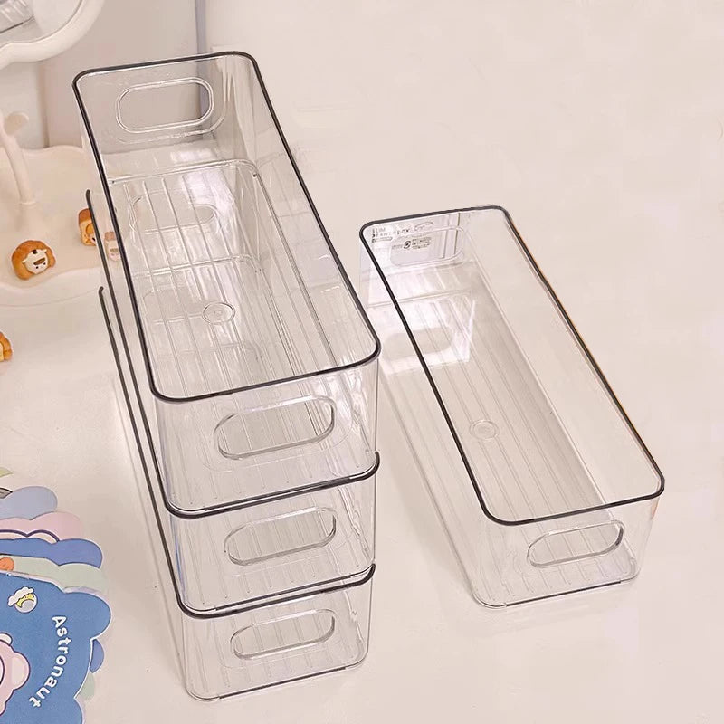 Makeup Organizer Refrigerator Bins Clear Stackable Plastic Food Qme Default Title