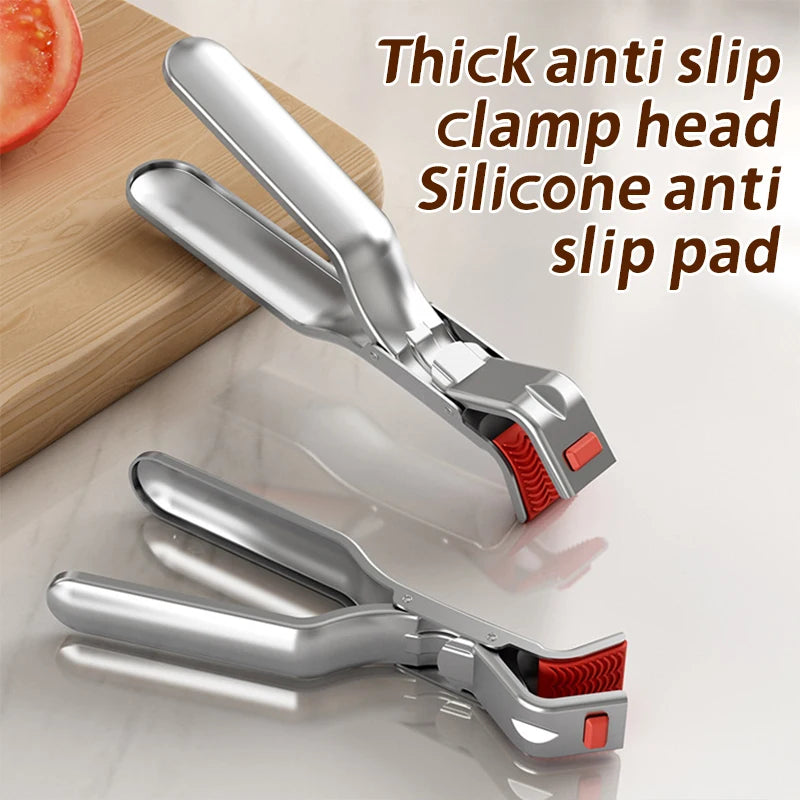 Anti-scalding Clip Hot Bowl Holder Dish Clamp Pot Pan Gripper Clip Hot Dish Plate Bowl Lifter Retriever Tongs Kitchen Supplies Qme