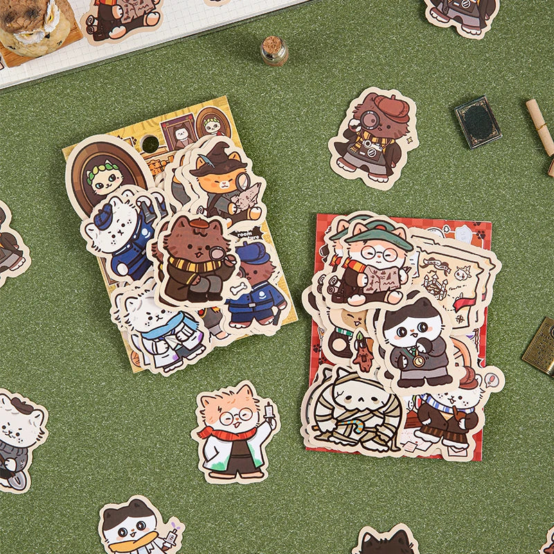 30 pcs/pack Cute Cartoon Stickers DIY Deco Scrapbooking Collage Junk Journal Creative Korea Stationery Craft Supplies Qme