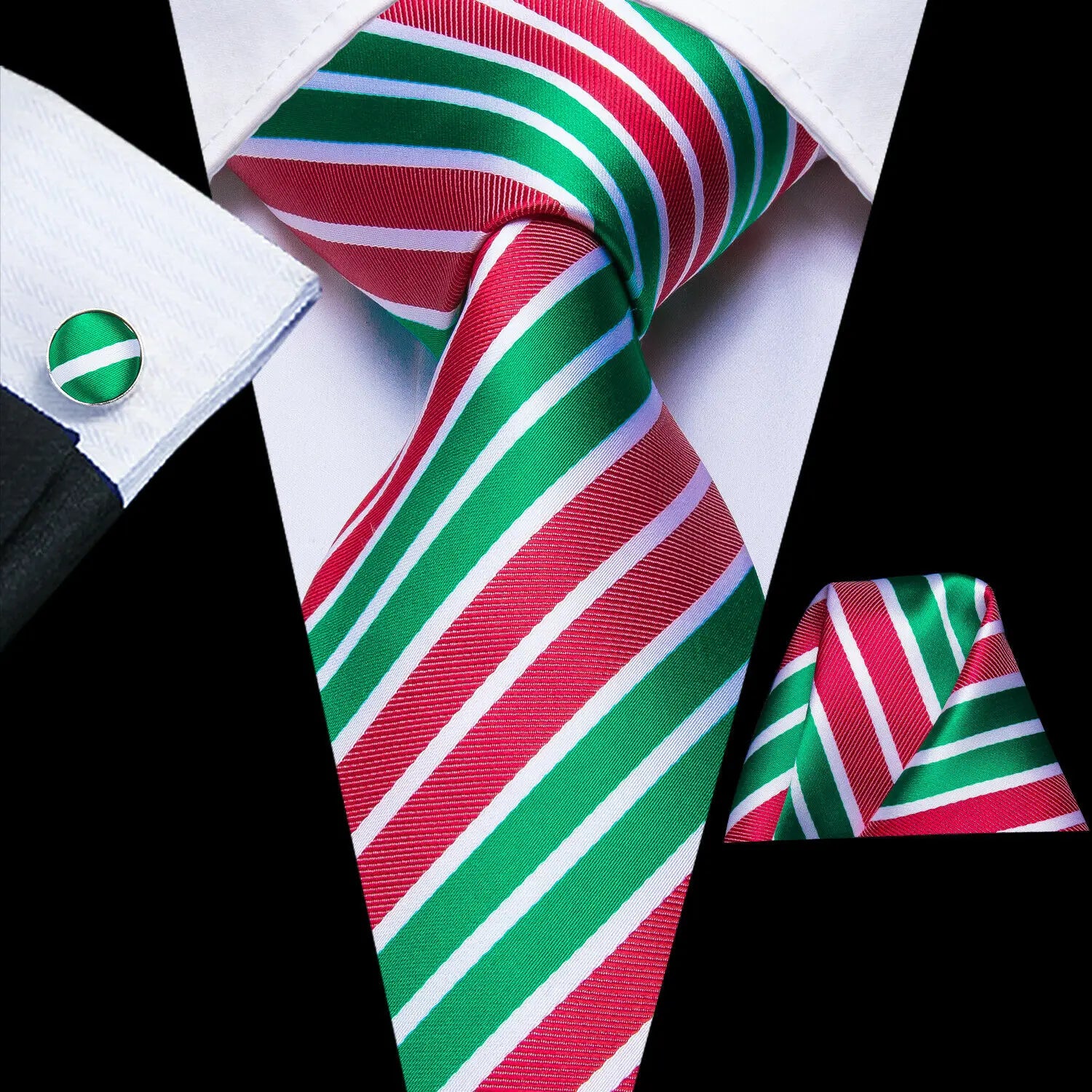 Hi-Tie Blue Orange Elegant Tie For Men Groom Wedding Necktie Pocket Square Cufflink Accessory Wholesale Designer Qme 3317