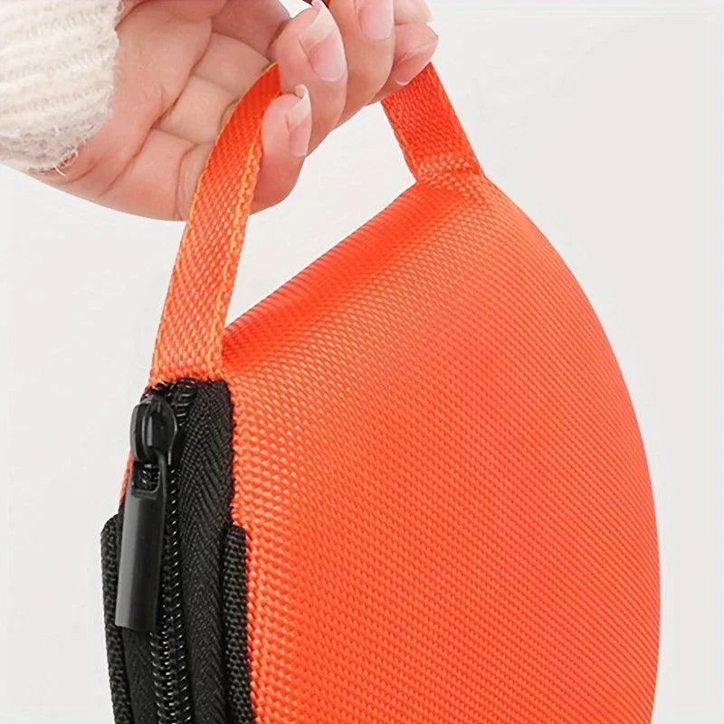Portable CD Case, Round CD Holder For 20pcs CDs, Oxford Cloth DVD Storage Bag CD Wallet Holder Organizer DVD Pouch Qme