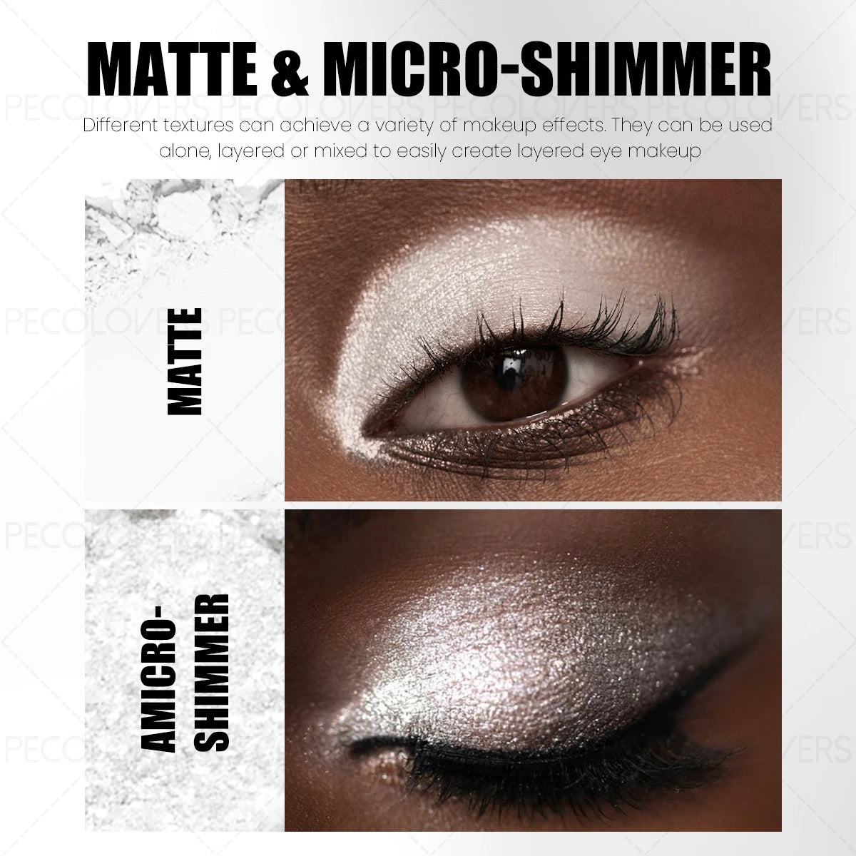 Pearl Shimmer Eyeshadow Pencil Chunky Glitter Sunset Gold Brown Qme