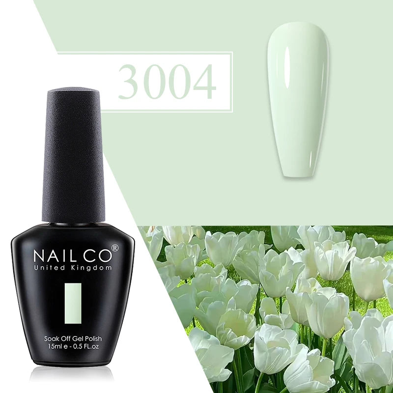 NAILCO Red Gel Nail Polish Wine Purple Semi Permanent Soak Off UV