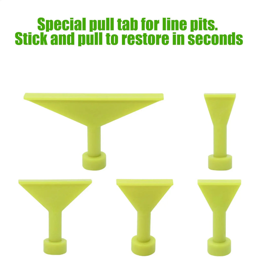 1set Dent Removal Puller Tabs 10-pieces No Paint Dent Repair Glue Tabs Vehicle Body Repair Hailstone Damage Fixing Tools Qme