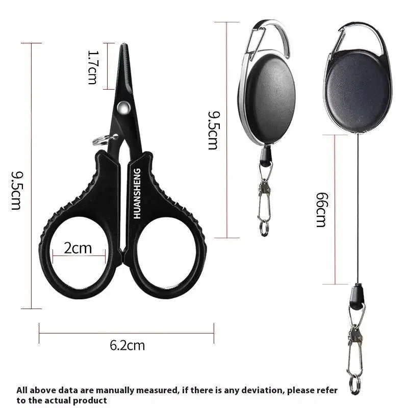 Titanium Coating Stainless Steel Fishing Scissor Plier Cut PE Braid Qme 8