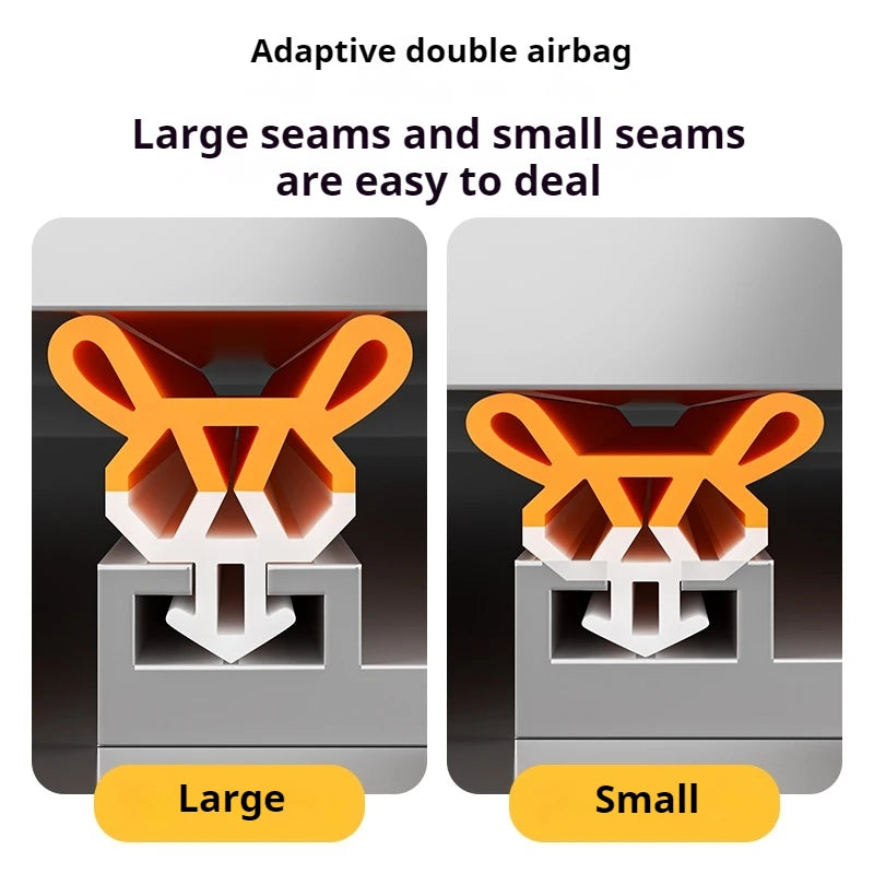 4M/Roll Window Sealing Strip Card Slot Type Soft TPE Draft Stopper Card Slot Type Multi-layer Sealing Window Weatherstripping Qme