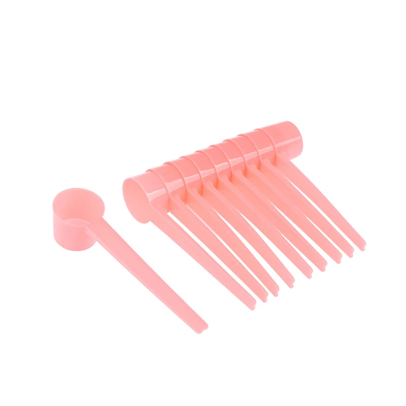 10Pcs 5g Measuring Spoons Coffee Protein Milk Powder Scoop Home Kitchen Gadgets DIY Plastic Measuring Spoon Qme pink 10pcs